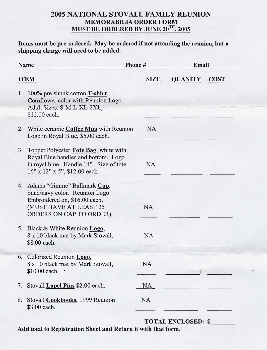 Stovall Family Reunion